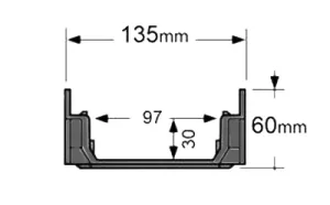 گاتر طرح ترک 13.5×6