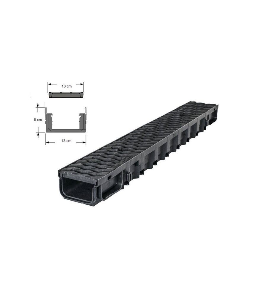 Polypropylene gutter