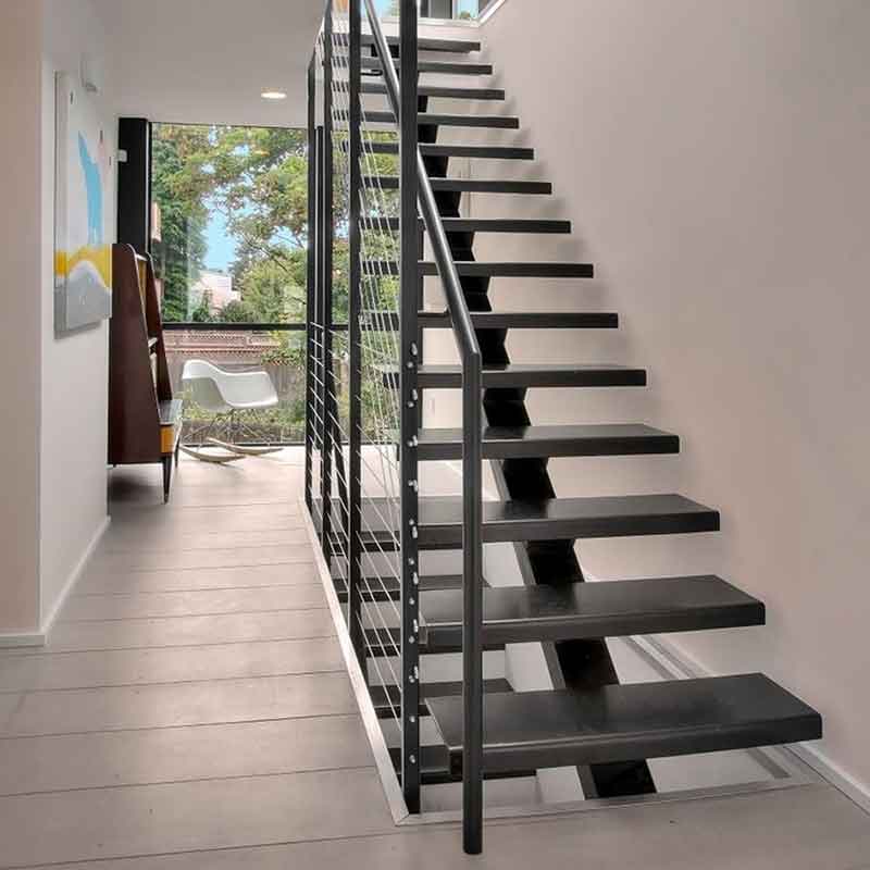 modern metal stair